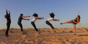 happy family with kids