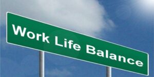 work-life balance concept with happy professional and personal life