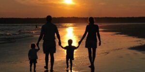 happy family in a cozy home environment