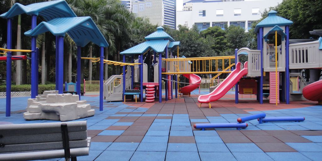 children playing in a park