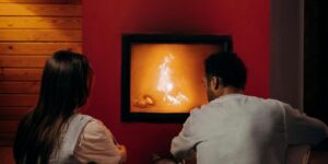 happy family at home