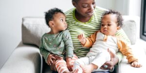 new parents with baby