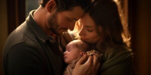 new parents with baby