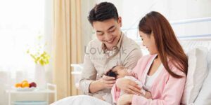 new parents with baby