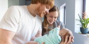 new parents with baby