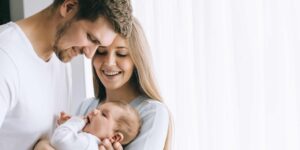 new parents with baby